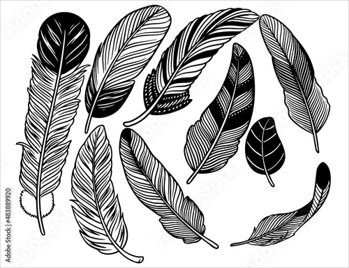 Hand drawn bohemian, tribal...
