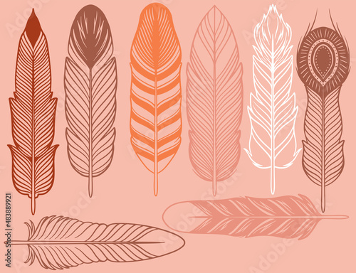 Hand drawn bohemian, tribal...