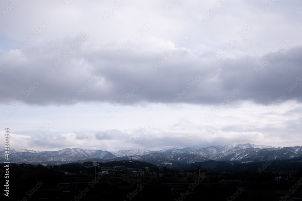 Fototapeta premium 雲・山