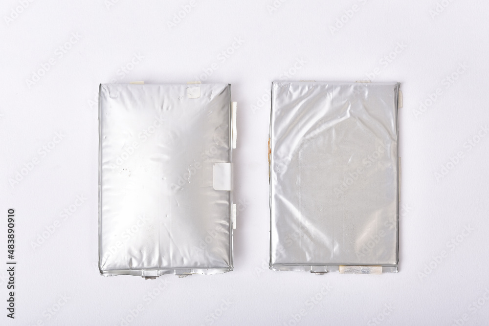 Broken battery, Lithium polymer battery swollen dangerous to explode