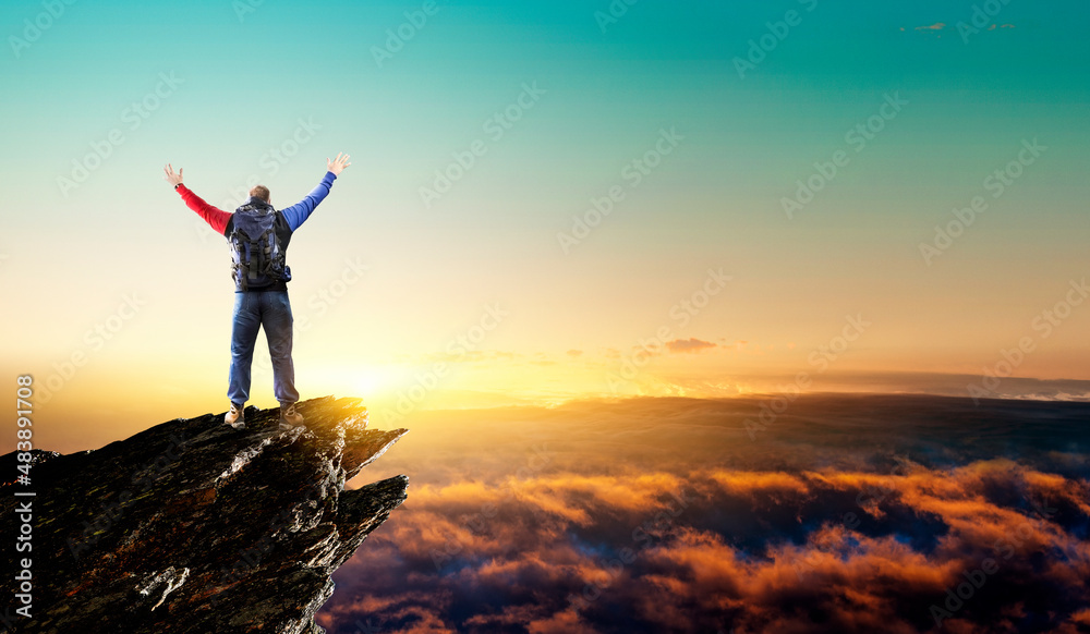 Young traveler exploring the world concept Young traveler exploring the world concept