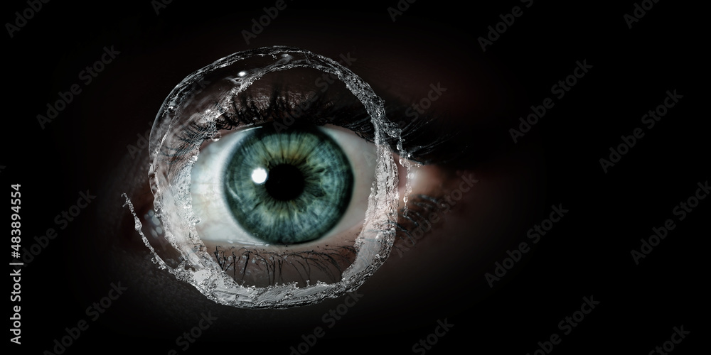 Macro image of human eye Macro image of human eye