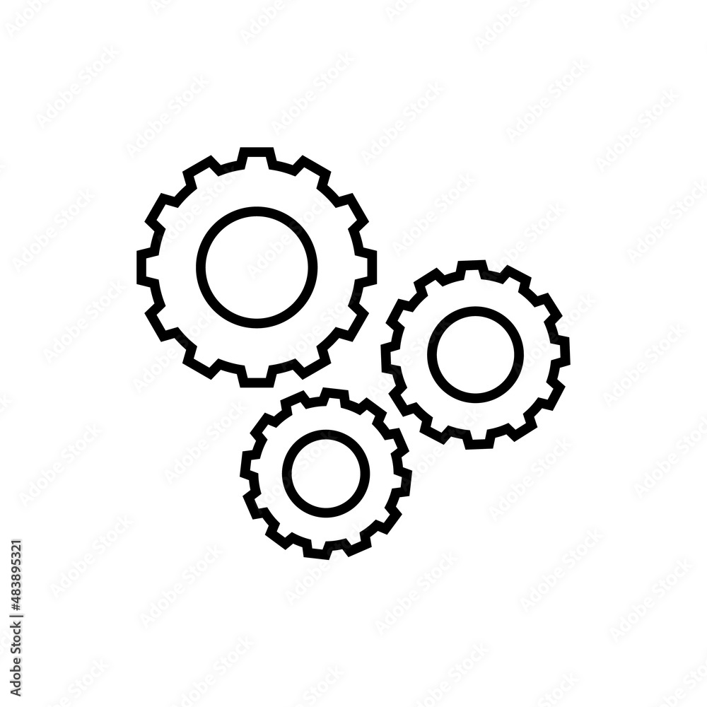 Wrench line icon, vector outline logo isolated on white background Wrench line icon, vector outline logo isolated on white background