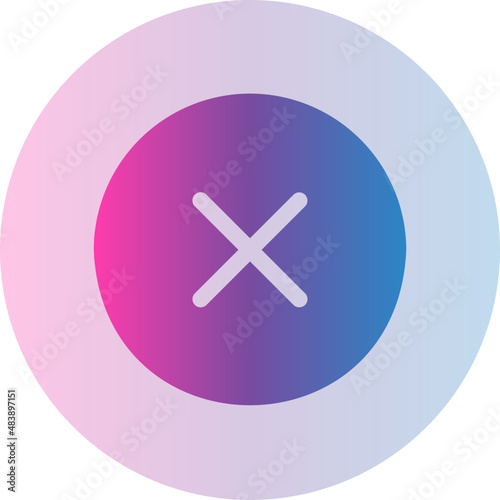 failed gradient icon