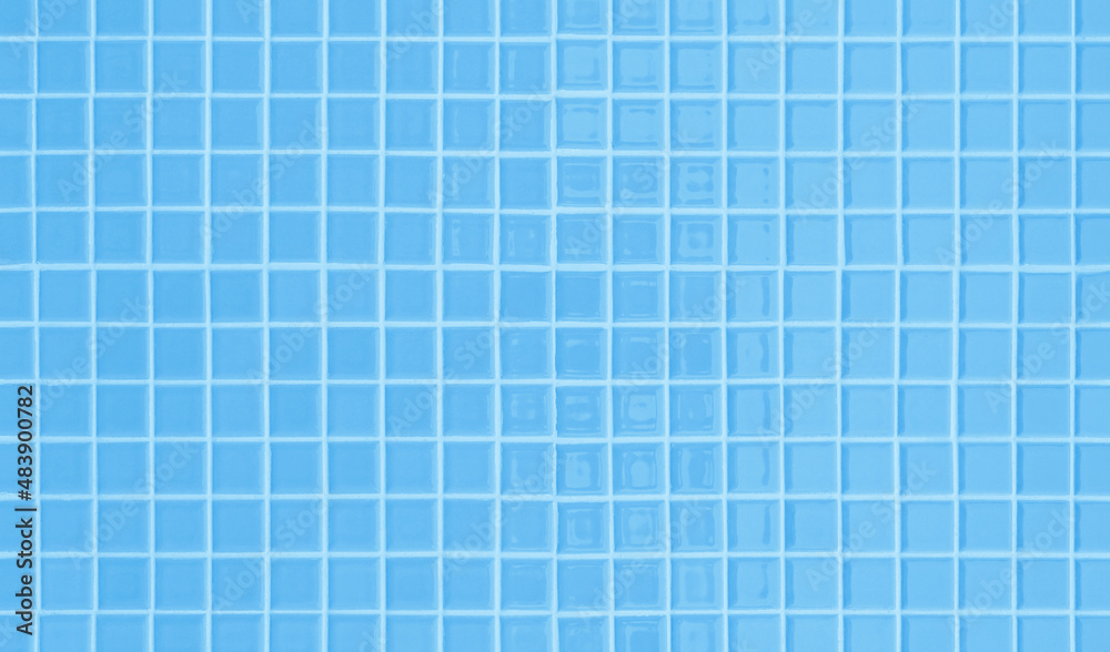 Blue pastel ceramic wall and floor tiles mosaic abstract background. Design geometric wallpaper texture decoration bedroom Blue pastel ceramic wall and floor tiles mosaic abstract background. Design geometric wallpaper texture decoration bedroom
