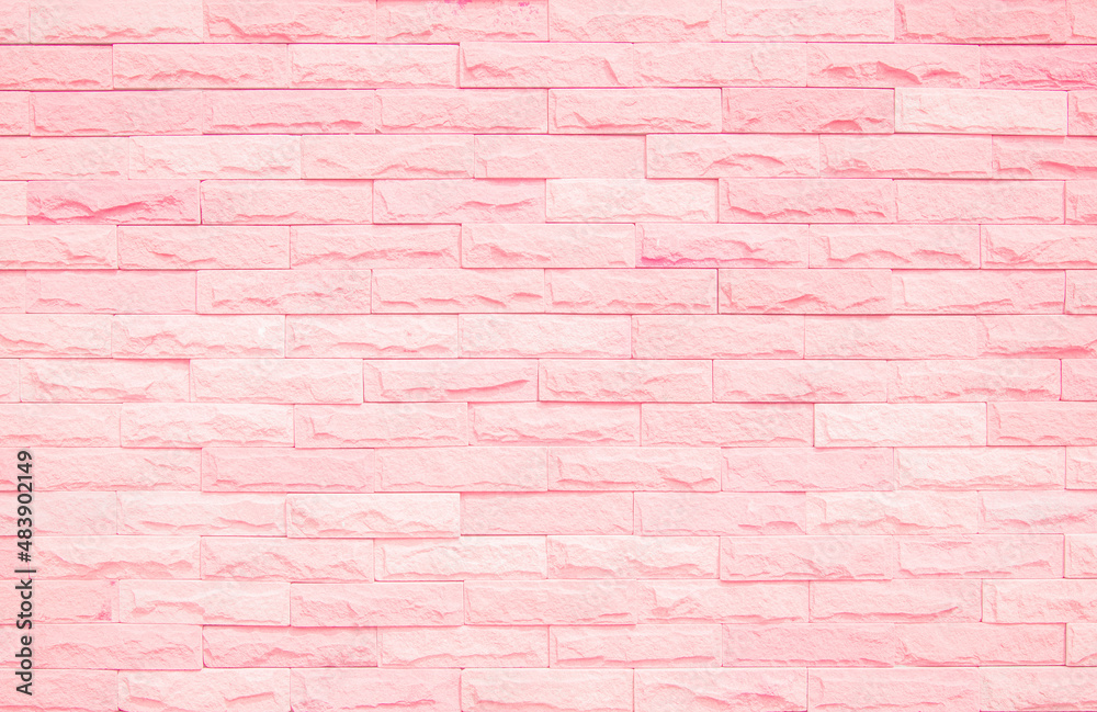 Pastel pink and white brick wall texture background. Brickwork pattern stonework flooring interior decoration. Pastel pink and white brick wall texture background. Brickwork pattern stonework flooring interior decoration.