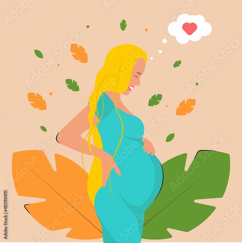 Pregnant woman, expectant mother. Unforgettable period of life.