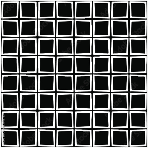 seamless repeating pattern.Abstract Geometric Pattern generative computational art illustration.Black and white pattern for wallpapers and backgrounds. 