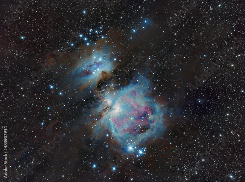 Orion and Running Man nebulae