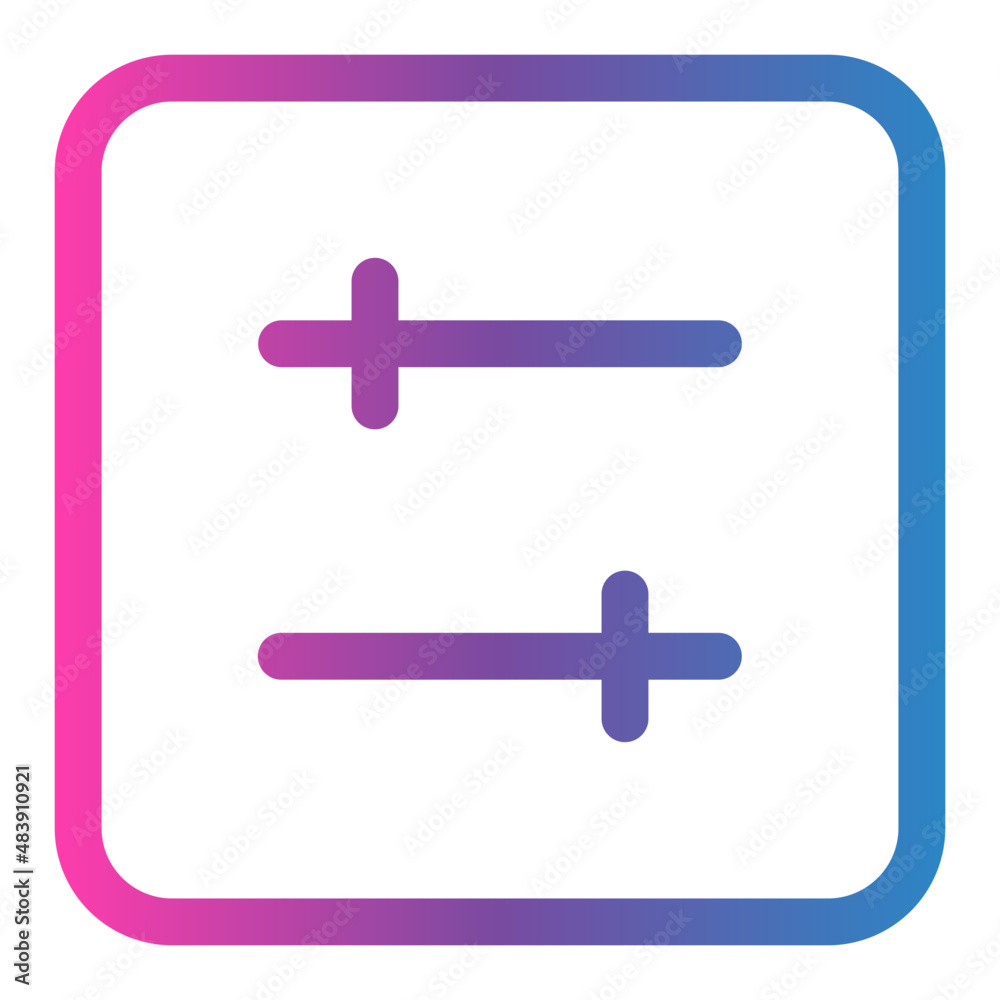 Obraz premium setting gradient icon