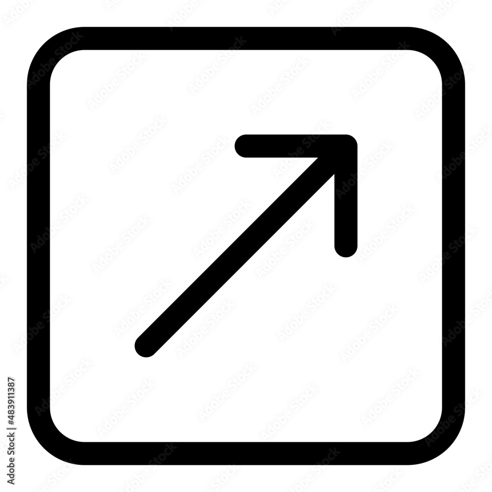 up right line icon up right line icon