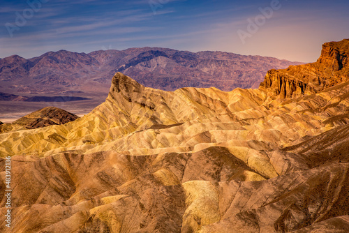 Zabriskie point  death valley  california  usa