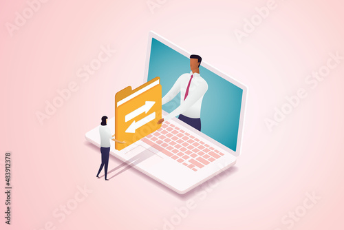 Transferring files between laptop users