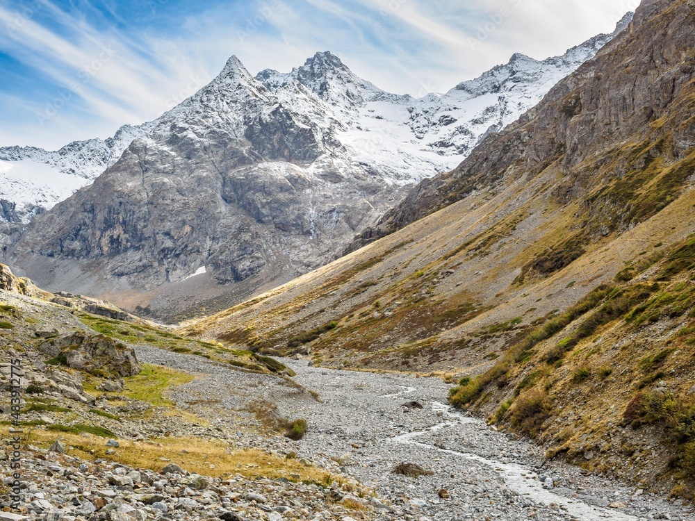 Muande valley in Ecrins national park, France