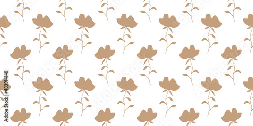 Simple Floral Seamless Pattern background