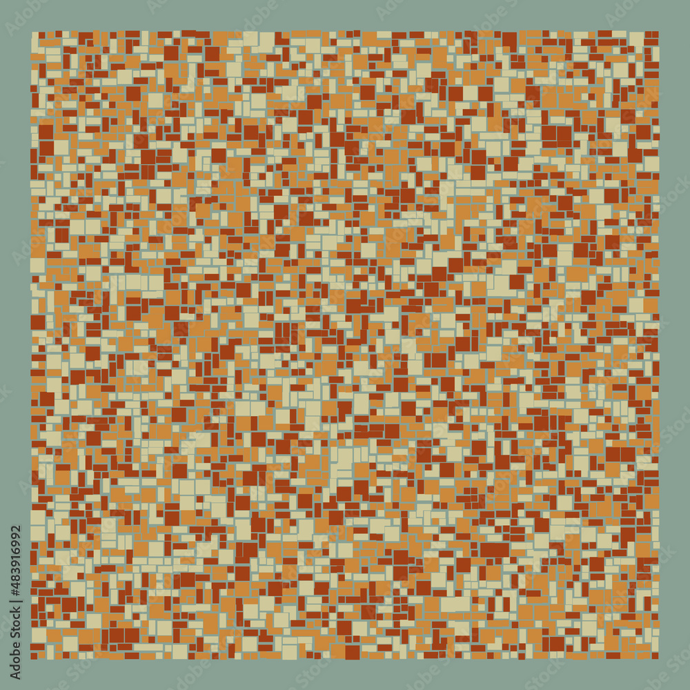 Fototapeta premium Offset Quads generative art background art illustration