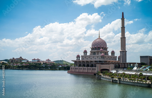 Putra Mosque in Putrajaya city, Malaysia