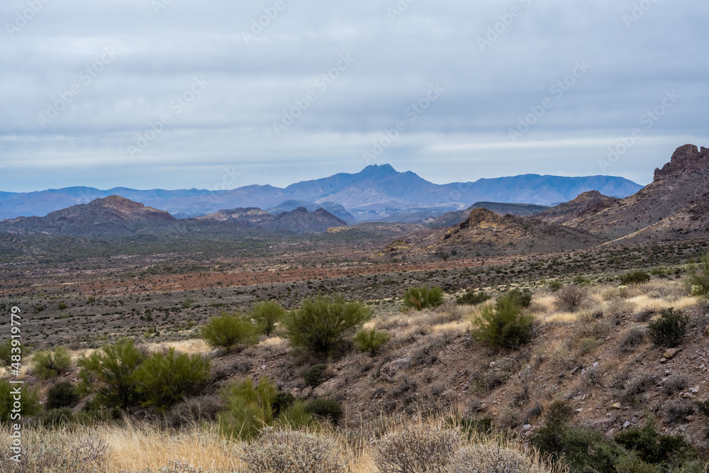 An overlooking view of Lost Dutchman SP, Arizona An overlooking view of Lost Dutchman SP, Arizona