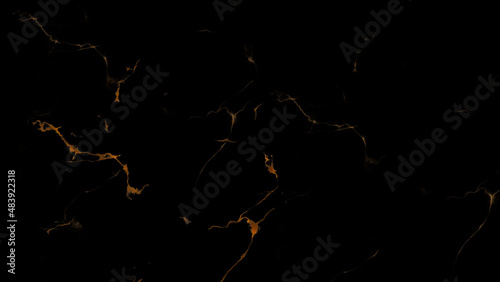 black marble background with yellow veins. Marble patterned texture of the background. the concept of gold.