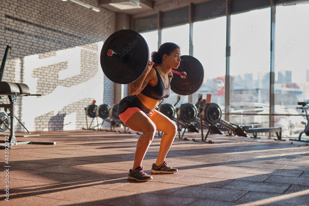 Barbell sit online ups