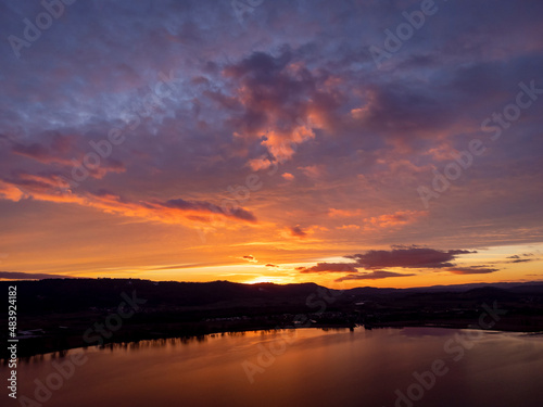Sonnenuntergang über dem Bodensee