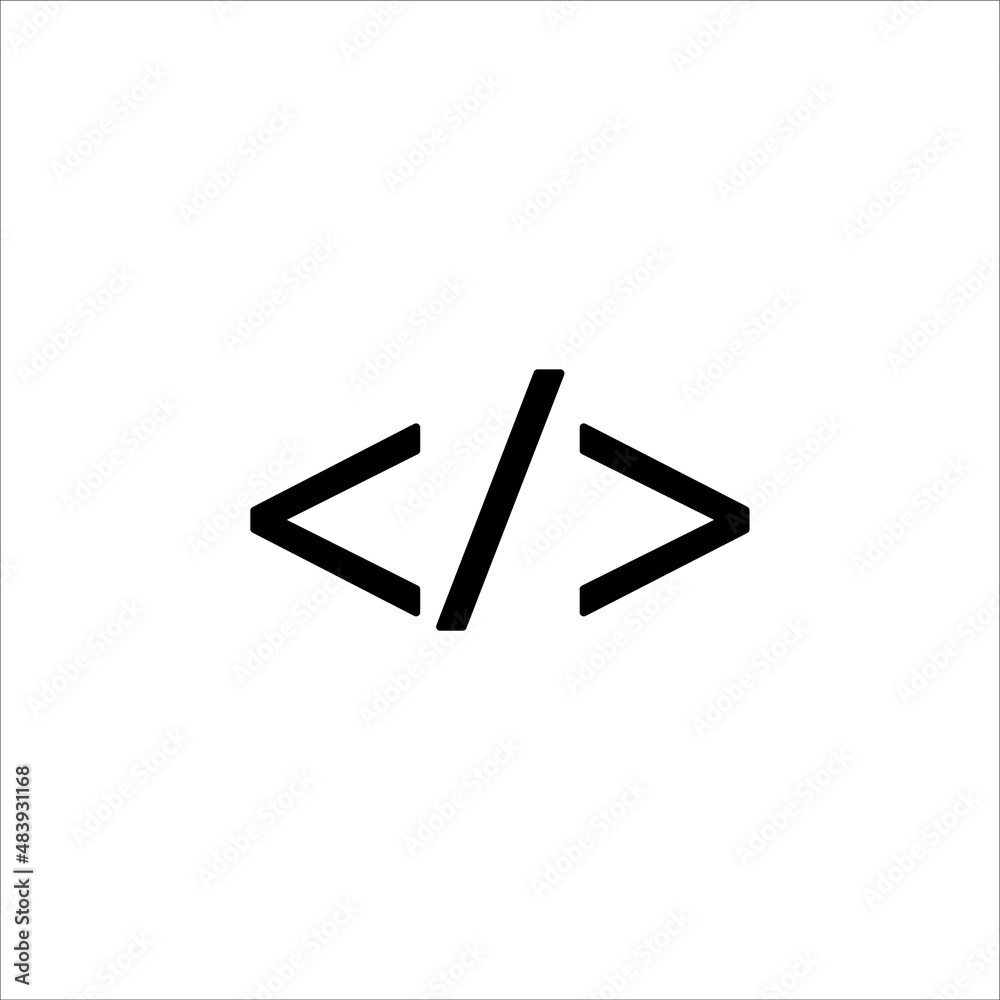 HTML code icon, vector, illustration, 10 eps HTML code icon, vector, illustration, 10 eps