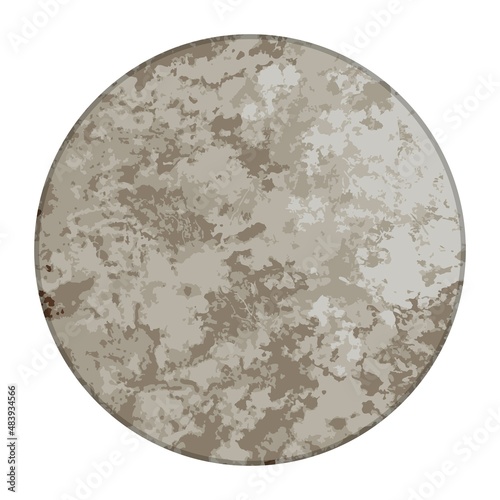 Shaman tambourine, sacred percussion instrument, pagan attribute isolated vector illustration. Shaman magic ritual drum.