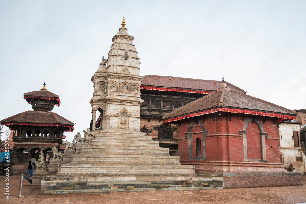 Kathmandu,Nepal- April 20,2019 : Patan Durbar Square is situated at the centre of Lalitpur city. Patan is one of the oldest know Buddhist City. It is a center of both Hinduism and Buddhism.