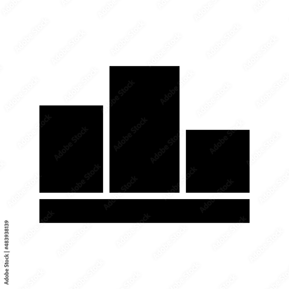 Podium icon isolated on white background Podium icon isolated on white background