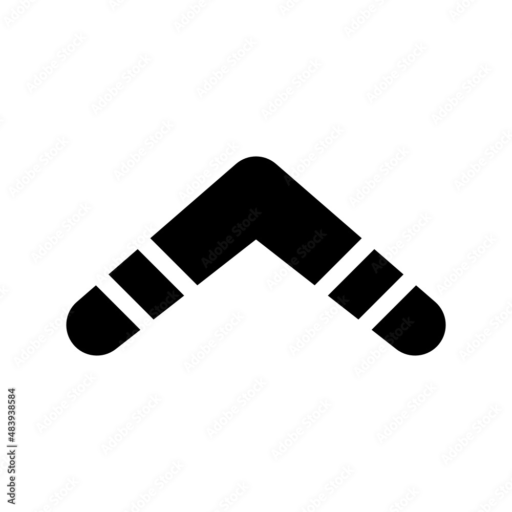 Boomerang icon isolated on white background Boomerang icon isolated on white background