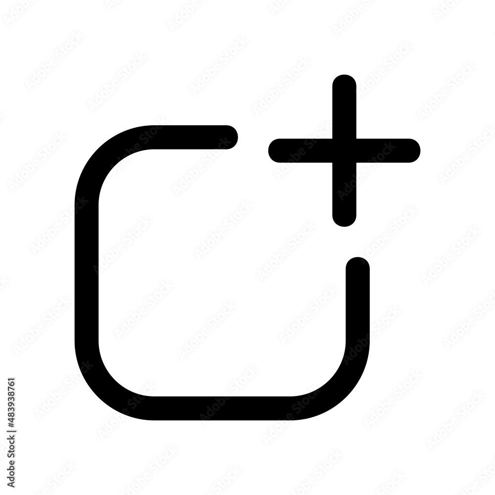 Fototapeta premium Create icon isolated on white background