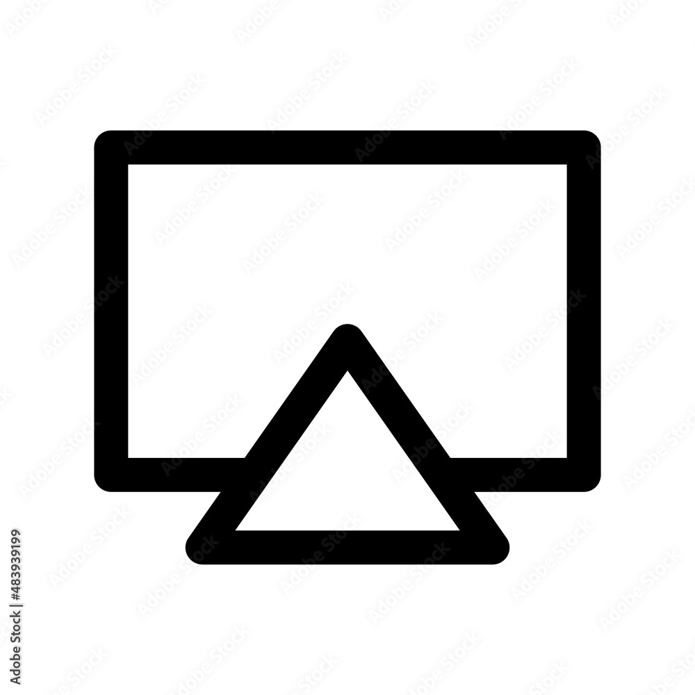 Cast icon isolated on white background Cast icon isolated on white background