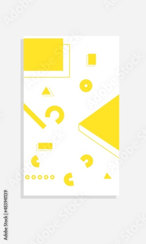 abstract geometric design, suitable for use, for children's book covers, etc.