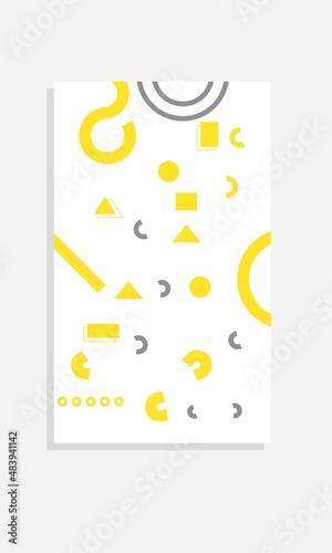 abstract geometric design, suitable for use, for children's book covers, etc.