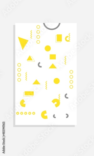 abstract geometric design, suitable for use, for children's book covers, etc.