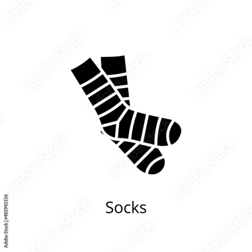 Socks icon in vector. Logotype