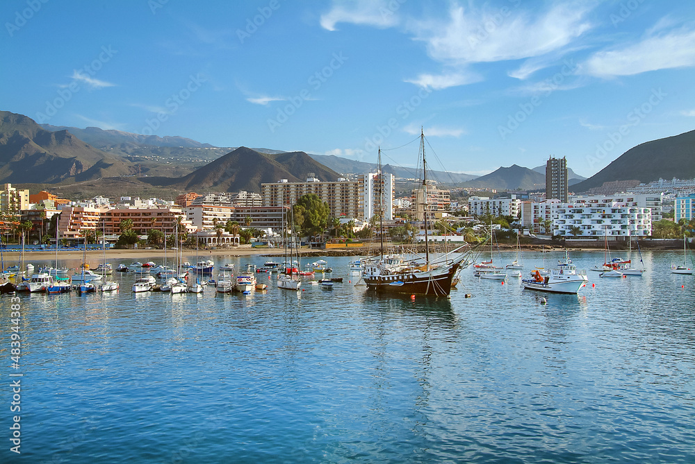 Port in San Sebastian de La Gomera,  La Gomera island, Canary Islands.