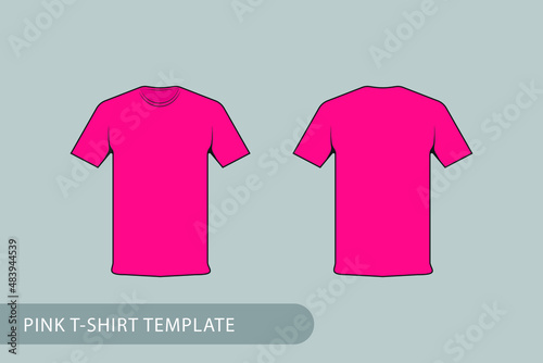 pink t shirt design template
