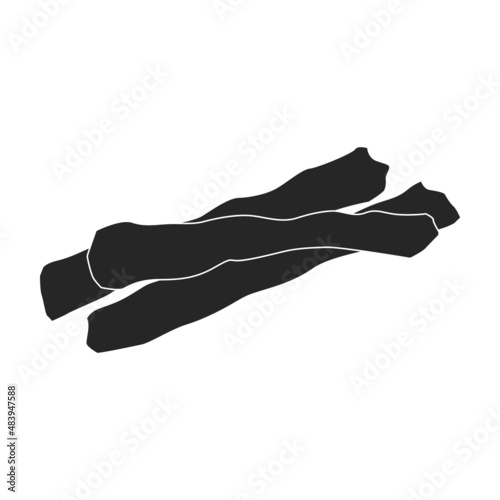 Soy skin vector icon.Black vector icon isolated on white background soy skin.