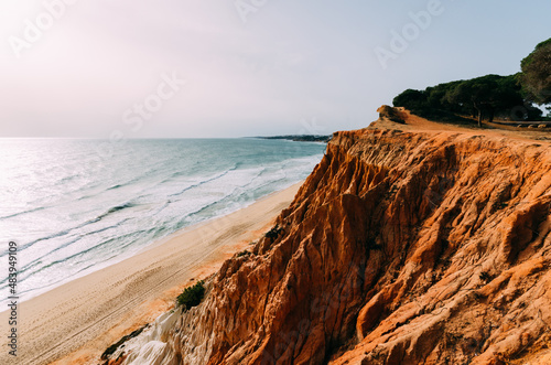 Falesia beach in Albufeira, Algarve region, Portugal photo