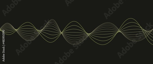 Wavy lines curve vector design concept, sinus wave, abstract wave, can be used for background, backdrop, illustration, wallpaper, art gallery photo