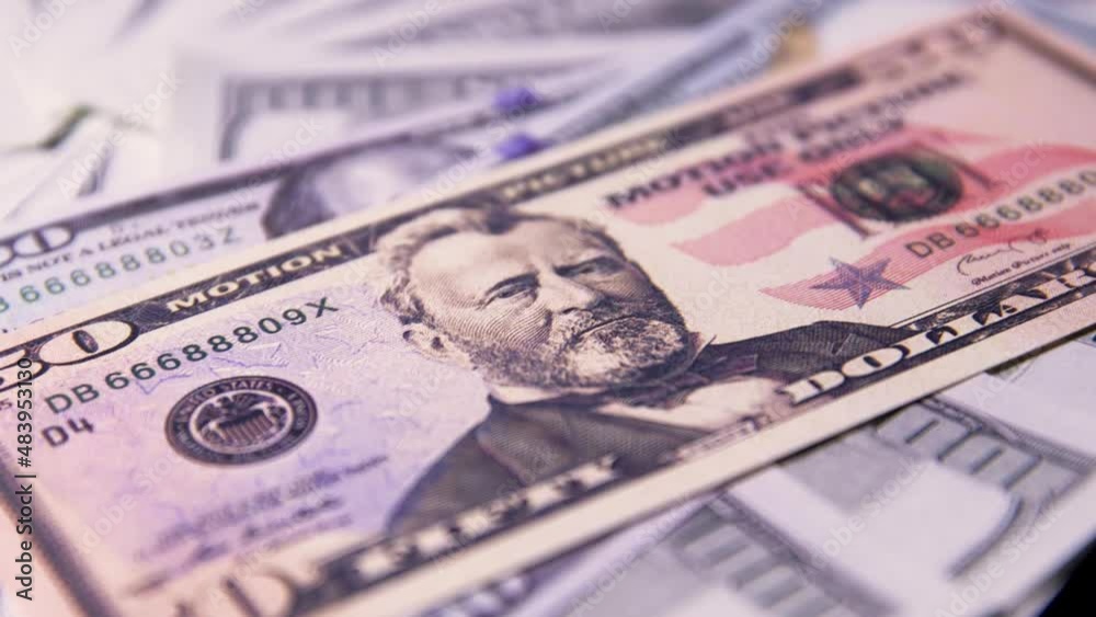 US money currency notes or dollar bills on table US money currency notes or dollar bills on table