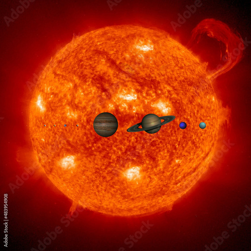 Sistema solar alinhado photo