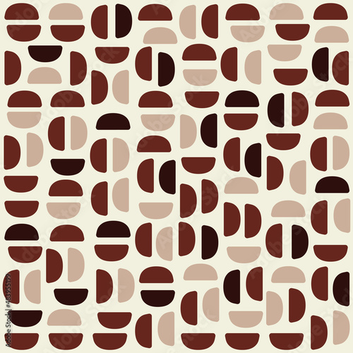 Background coffee pattern. Coffee beans vector pattern.