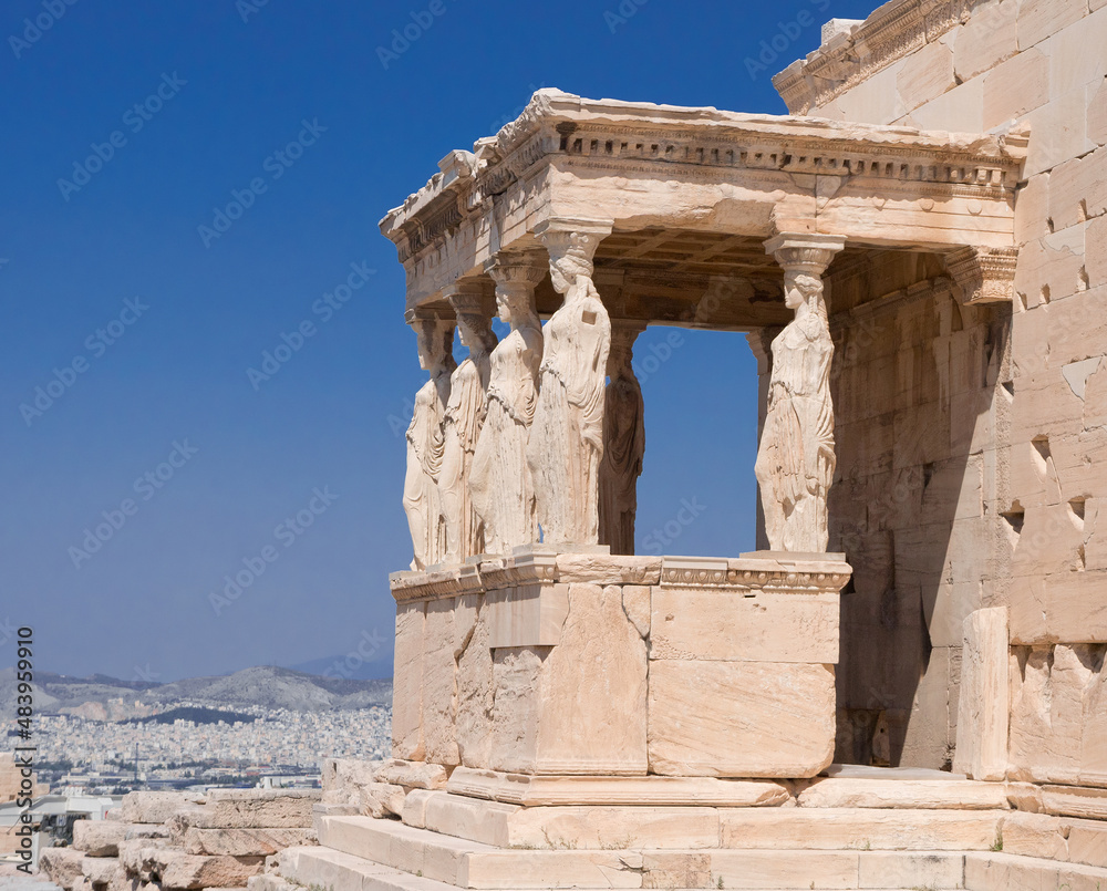 Erechtheion temple on Athens Acropolis