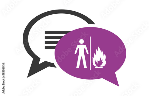 Logo porte coupe-feu.