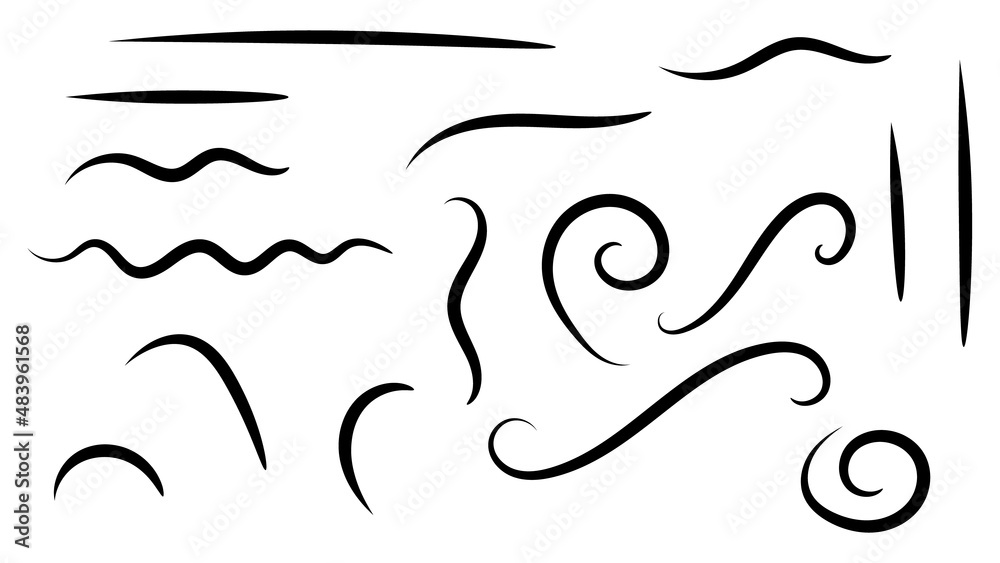 black line set with different style isolated on white background for doodles and creative graphic design black line set with different style isolated on white background for doodles and creative graphic design
