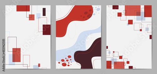 Minimal covers design. Trendy set, Modern Poster Art. Design for wall framed prints, canvas poster, artwork as postcard or brochure.Vector illustration.