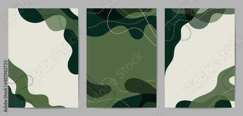 Minimal covers design. Trendy set, Modern Poster Art. Design for wall framed prints, canvas poster, artwork as postcard or brochure.Vector illustration.