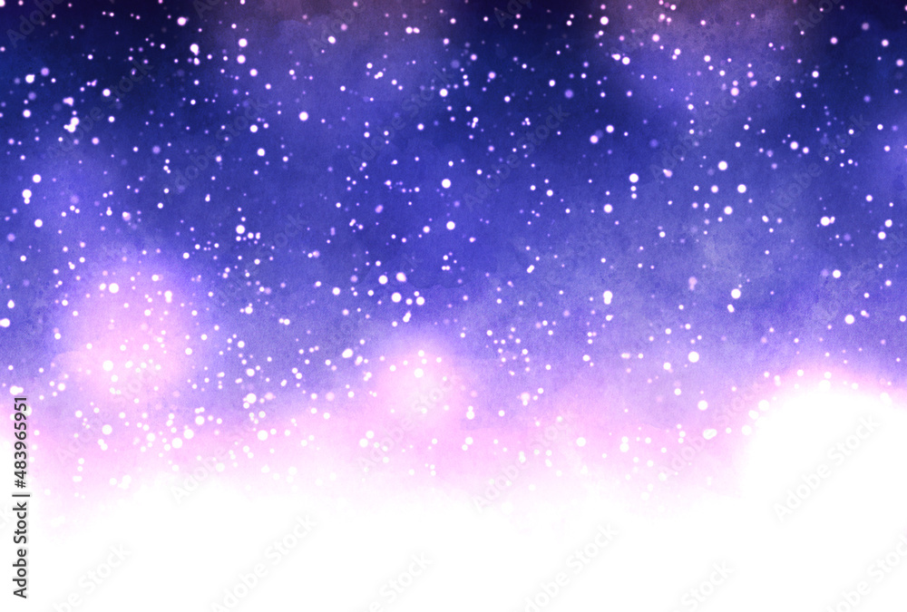 Fototapeta premium 背景素材_水彩テクスチャ_星空
